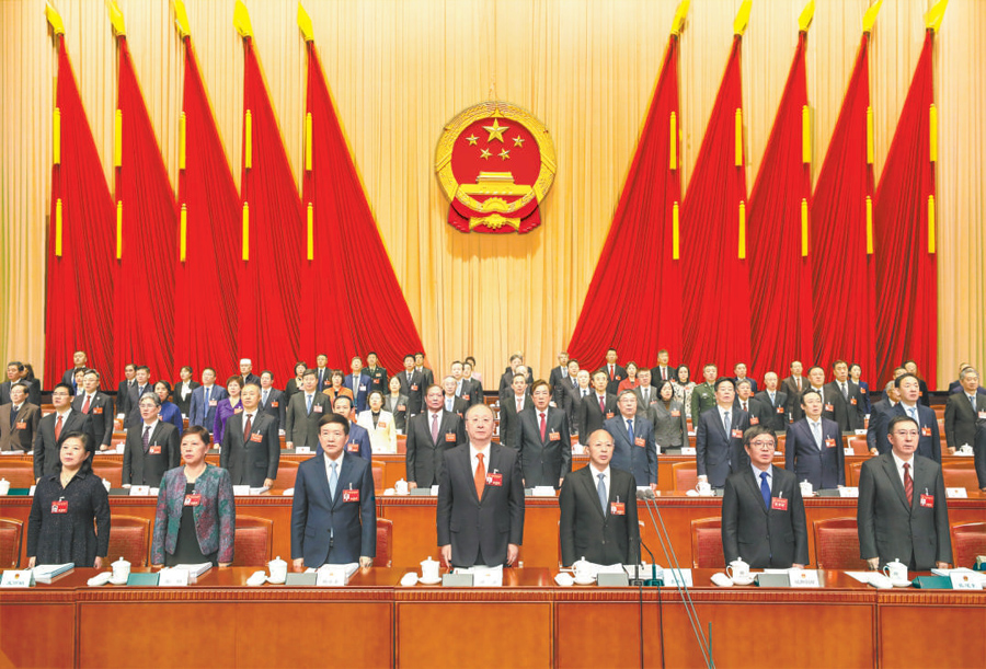 北京市十六屆人大三次會議隆重開幕 李秀領(lǐng)主持 殷勇作報告 尹力魏小東出席